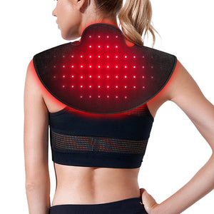 Red Light Infrared Neck And Shoulder Massager Rechargeable Heating Therapy Wrap With Red Light