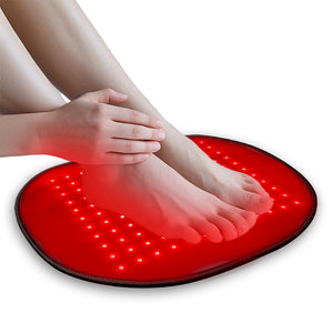 128 Led Multi Level Temperature Adjustable Pulse Red Light Infrared Therapy Heating Pad Seat Cushion Foot Mat