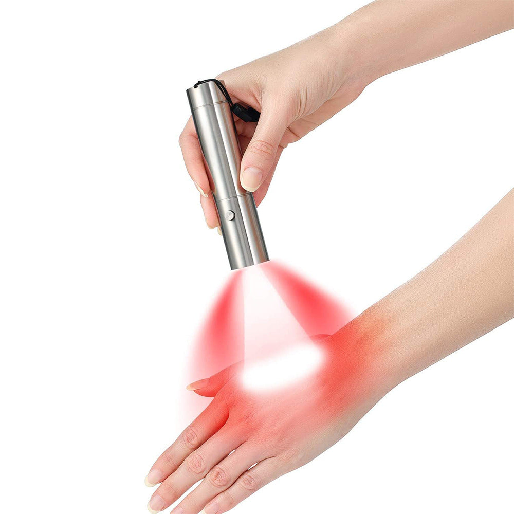 9W Led Infrared Adjustable Therapy Beauty Pen Rechargeable Portable Red Light Therapy Flashlight