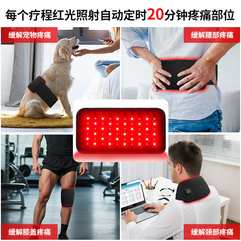Red Light Therapy Belt Usb Rechargeable Multi Position Wearable Red Light Infrared Belt