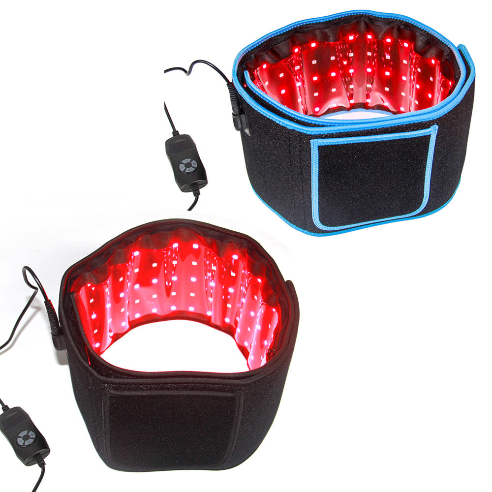 Red Light Heating Massage Belt Electric Heat Therapy Waist Support Pain Relief Lumbar Warmth