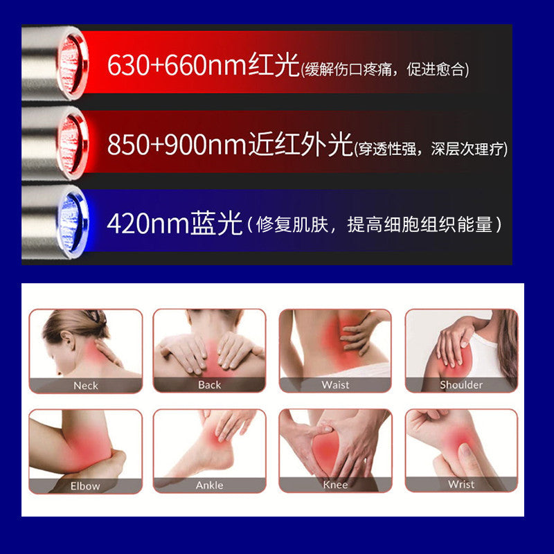 5 Led Red Light Therapy Flashlight Infrared Therapy Lamp Handheld Red Light Therapy Device Beauty Pen