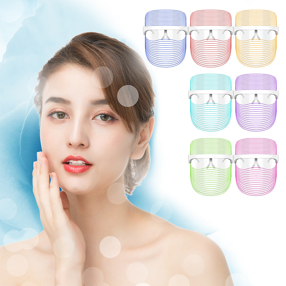 Led Light Therapy Mask For Skin Rejuvenation Anti Wrinkle Whitening Facial Care Device