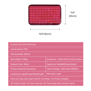 Red Light Therapy Mat Full Body Infrared Light Therapy Pad Red Light Therapy Bed Mat