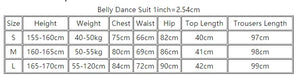 Women's Olive Green Ruched Crop Top & Flared Pants with Attached Skirt, Belly Dance Costume