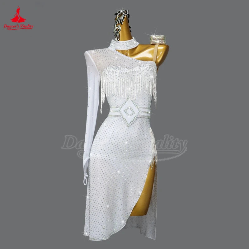 Latin Ballroom Dance Dress Custom Samba Jive Style For Adults And Kids Competition