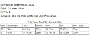 Women's Green Glitter Slit Maxi Skirt & Ruffled V-Neck Top Belly Dance Costume