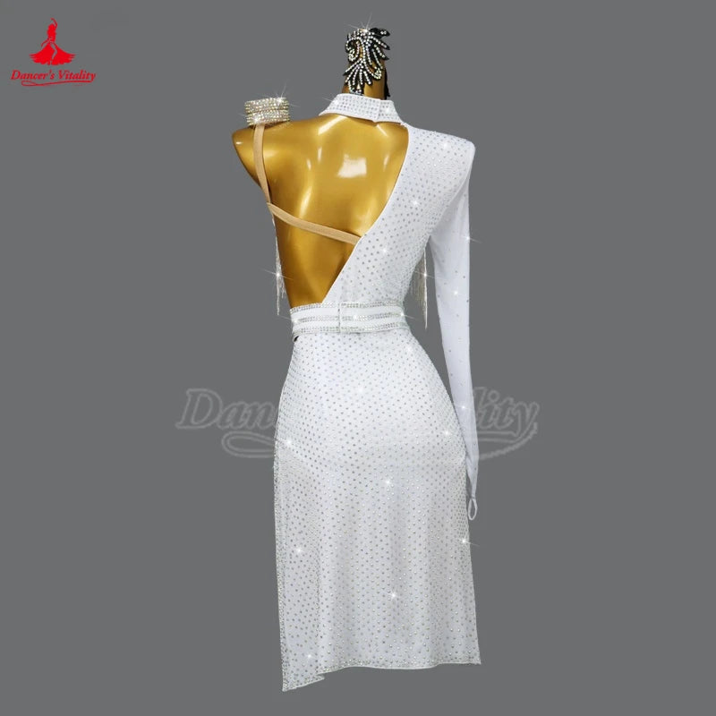 Latin Ballroom Dance Dress Custom Samba Jive Style For Adults And Kids Competition
