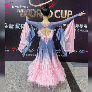 Women's Ballroom Competition Dance Dress Custom Made For Blackpool