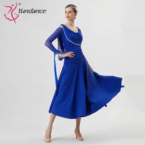 Women's Custom International Standard Ballroom Dance Dress For Stage Performance