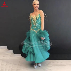 Girls' Kids & Teens International Standard Ballroom Dress For Waltz, Foxtrot, Tango, Quickstep Competition