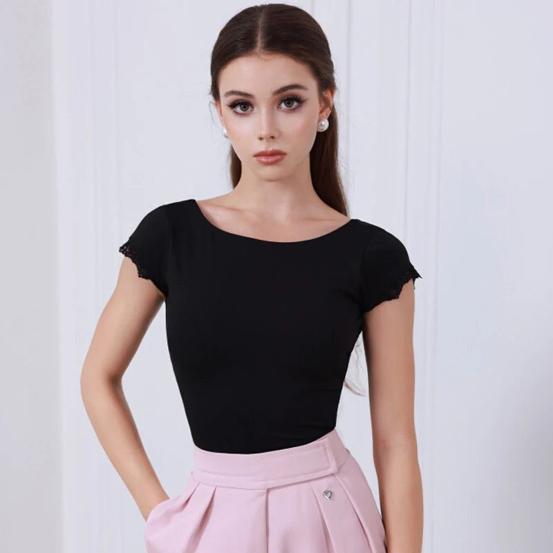 Women's Pink High-Waisted Wide Leg Ballroom Dance Pants