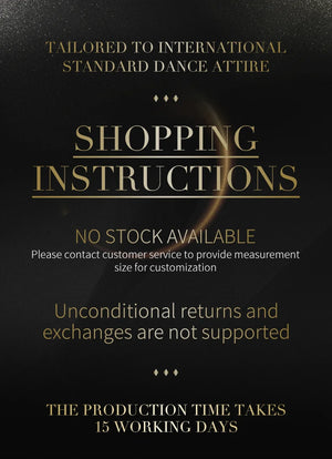 Women's Long Standard Ballroom Dance Dress In Chiffon With Rhinestones For Competition
