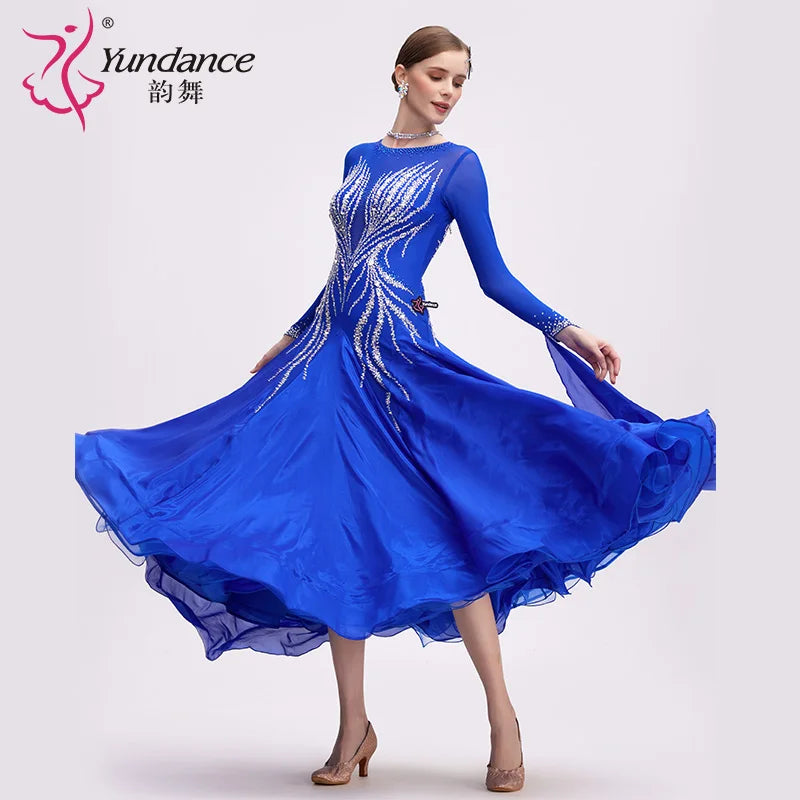 Women's Ballroom Dance Dress For Practice, Class, Competition, And Stage Performance