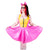 Multi-Color Shiny PVC Patchwork A-line Mini Dress with Zipper Square Collar Princess Flared Club Swing Sundress