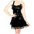 Vinyl PVC Leather Glossy Strappy Flared A-line Mini Dress Wetlook Tank Camisole Party Clubwear Multi-Color