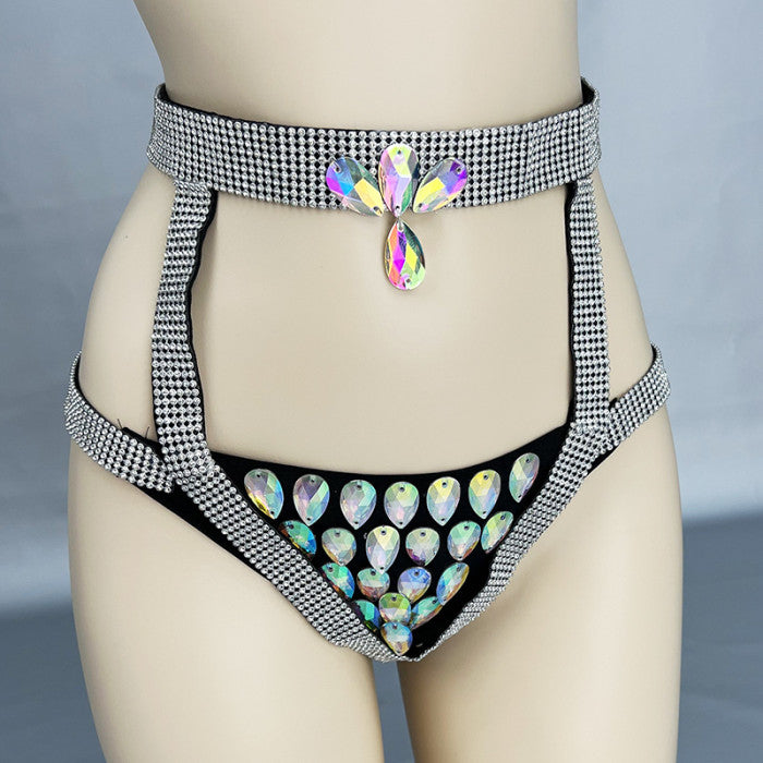 New Sexy Belly Dance Bra Panty Suit Hand Made Belly Dancing Costumes Set For Women Belly Dancer Outfits Night Club Dancewear  N21017