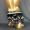 HOT SALE belly dance hip scarf coins sequins chain dancing hip scarf warp belllydance costume belt women skirt dancewear 10color HS2006