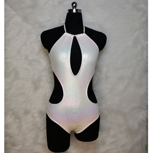 New Women Glitter Swimsuit Sexy One Piece Shiny Bikini Swimsuit Set Summer Holiday Monokini Swimwear Beachwear Bathing Suit