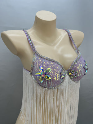 Halloween Hand Beaded Belly Dancing Costumes bra only 1 PCS C040