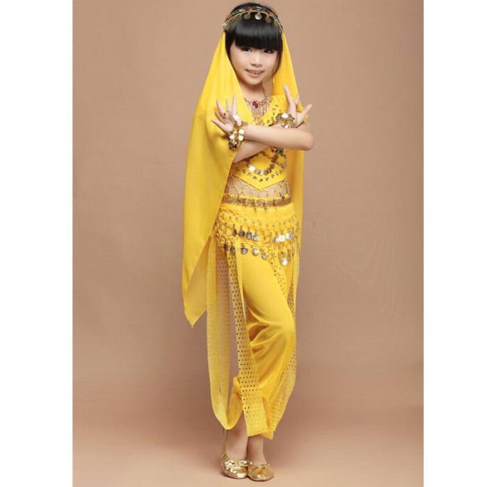 New Kids Belly Dance Costume Childr Indian Dancing Girl's Performance Clothing Children wear 1SET=4PCS  3309