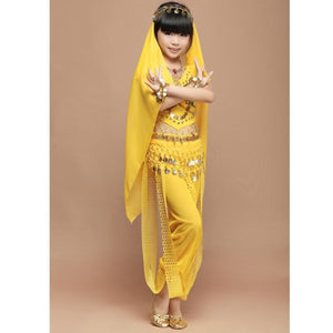 New Kids Belly Dance Costume Childr Indian Dancing Girl's Performance Clothing Children wear 1SET=4PCS  3309
