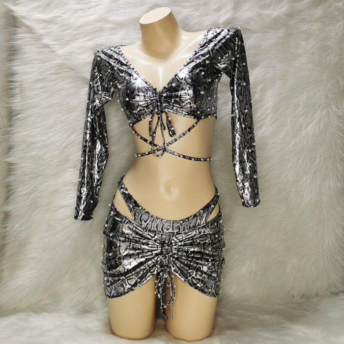 New Sexy Bodysuit Adult Nightclub Stage Costume Party Costume Women Rave EDC Outfit Carnival Stage Performance Clothing ED05