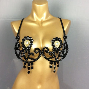 Samba Carnival Bra Rainbow Stone Sexy Belly dancing WIRE BRA BB003 Wire Bra