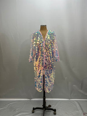 Rave Costumes Long kimono coat stage performance costumes