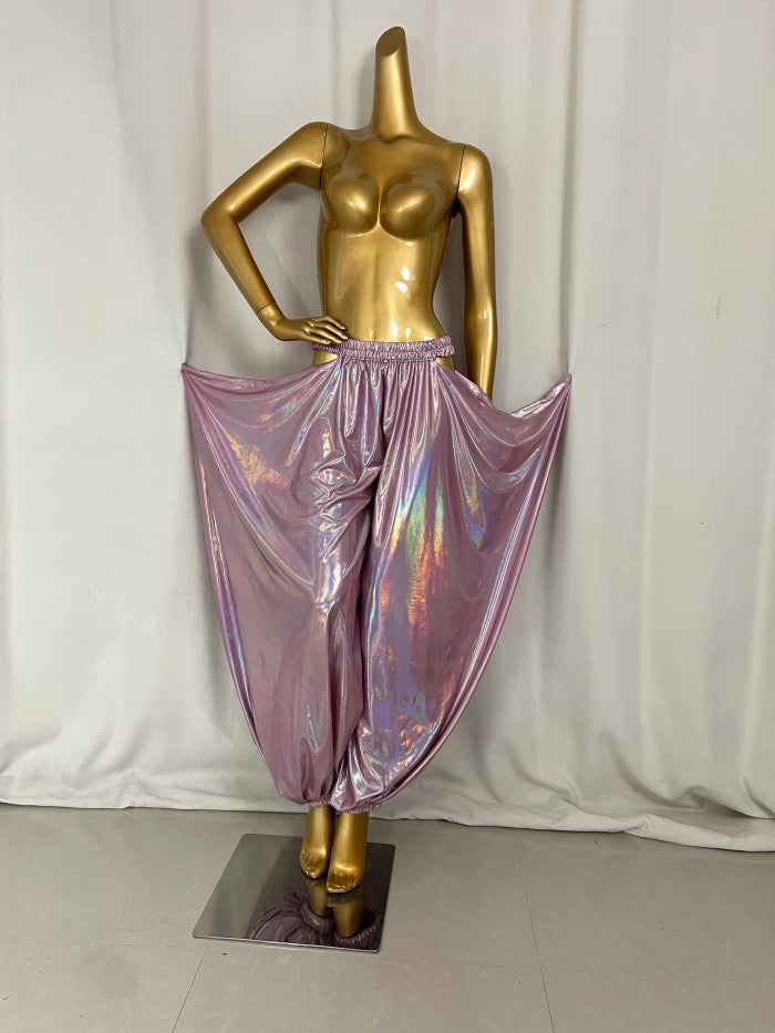 New Style Belly Dance Lycra Fabric Tribal Lantern Pants For Training Pants,Performance Pants