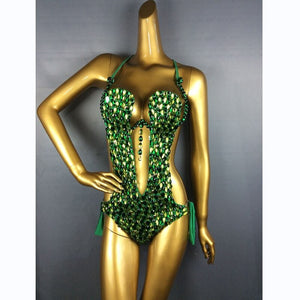 Hand Beaded Belly Dance and Samba Costume one-piece garment  CN1503