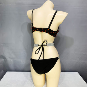 New Sexy Belly Dance Bra Panty Suit Hand Made Belly Dancing Costumes Set For Women Belly Dancer Outfits Night Club Dancewear  N21017
