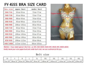 hot selling Sexy Samba Rio Carnival Costume new belly dance costume with Turquoise Feather Head piece C201152