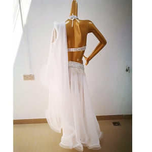 Top quality women belly dance suit bellydance Carnival costume Performance Outfit Bollywood Showgirl bellydance bra&belt&skirt TF1732 White + SK1905