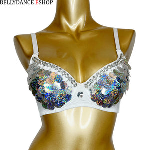 New Style Samba Carnival Bra Sequins Hand Made Bra Only