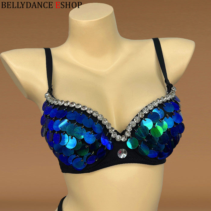 Samba Carnival Bra Pants Sequins Hand Made 2 Piece C044