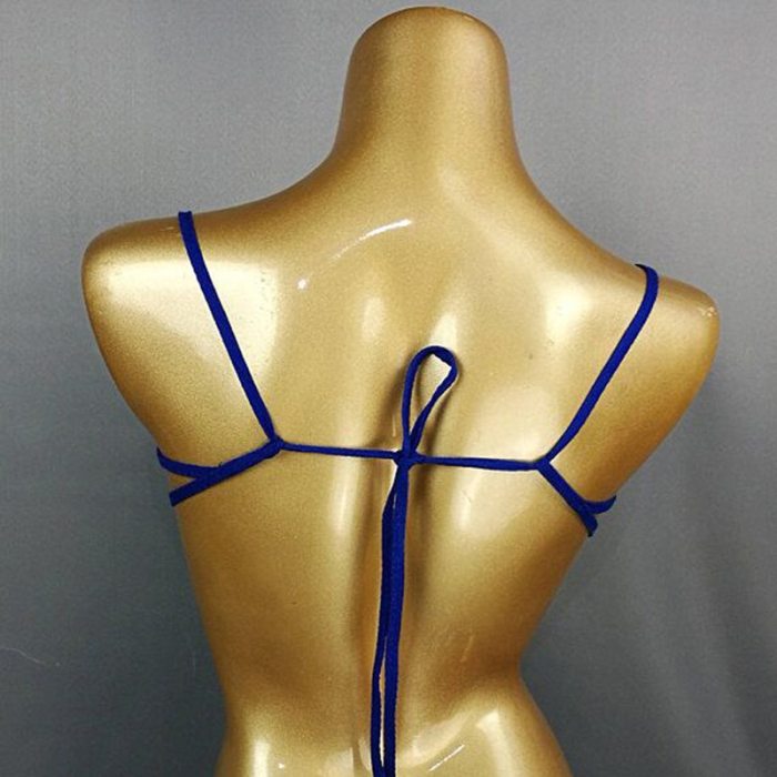 Samba Carnival Bra Rainbow Royal blue Stone Belly dancing WIRE BRA BB010