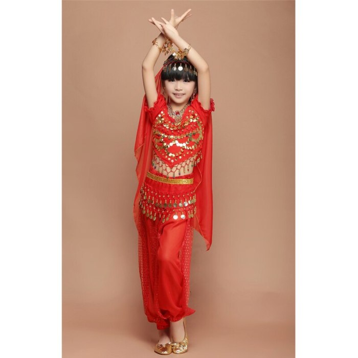 New Kids Belly Dance Costume Childr Indian Dancing Girl's Performance Clothing Children wear 1SET=4PCS  3309