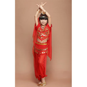 New Kids Belly Dance Costume Childr Indian Dancing Girl's Performance Clothing Children wear 1SET=4PCS  3309