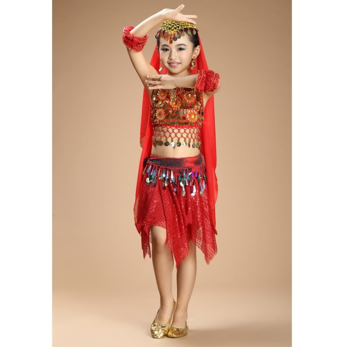 New Handmade Children Belly Dance Costumes Kids Belly Dancing Girls Bollywood Indian Performance Cloth Whole Set 6 Colors 3303
