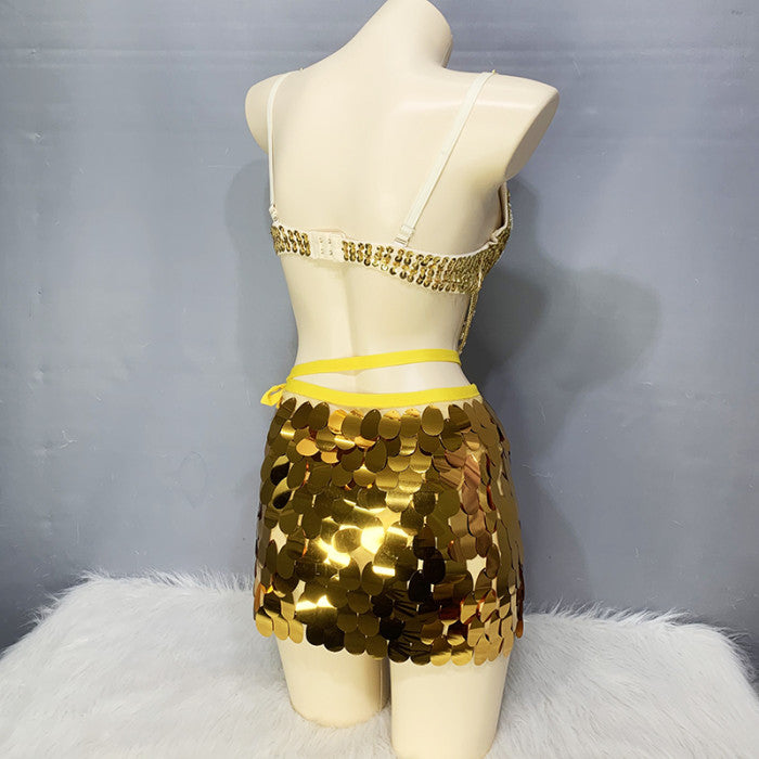 Oriental Belly Dance Costumes Sequin Tassel Belly Dancing Bra Hip Wrap Panty 3pcs Set Stage Professional Outfits Carnival Suit N21015