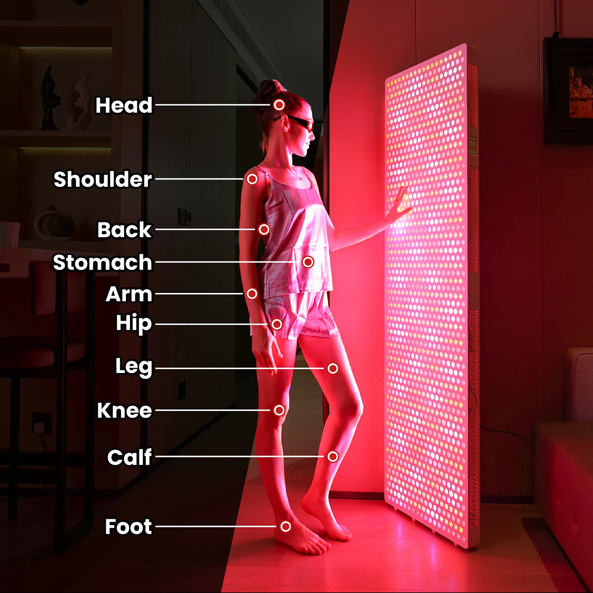RLPRO2000 red light therapy panel specification chart