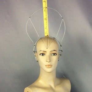 Wire Headpiece, Silver, Geometric Design, Dance Accessory