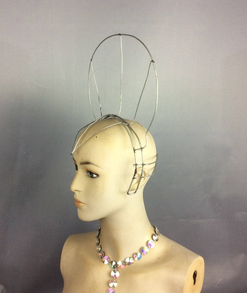 Wire Headpiece, Silver, Geometric Design, Dance Accessory