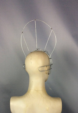 Wire Headpiece, Silver, Geometric Design, Dance Accessory