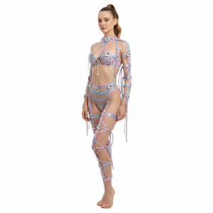 carnival 2024 multi color design with stones for rave EDC party,samba carnival
