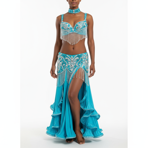 New design high quality Women's belly dance costume sets Halloween costume sexy bellydance christmas wear belly dancing clothes TF1618+SK38