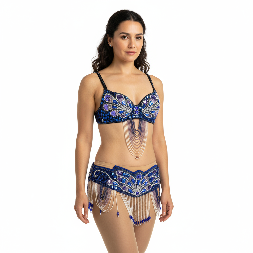 new design-butterfly women belly dance costume wear BRA+belt 2piece/set ,accept any size TF1359
