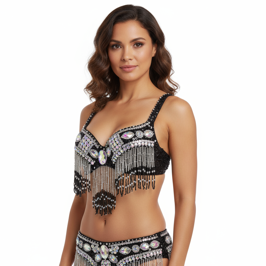 new Women's belly dance costumes senior bra belly dancing clothes Bellydance Bead Sequins tops BAR1618