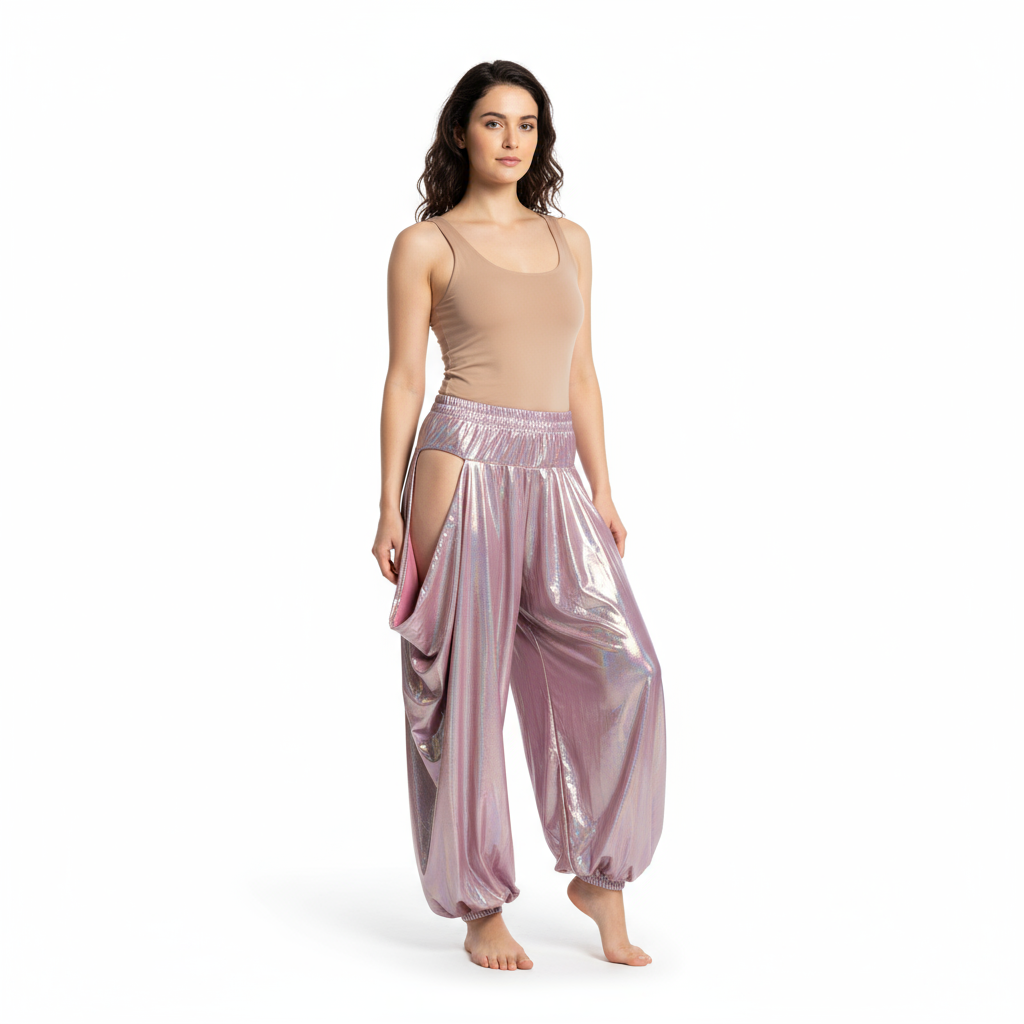 New Style Belly Dance Lycra Fabric Tribal Lantern Pants For Training Pants,Performance Pants